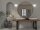 Applique salle de bain en laiton blanc IP44 G9 verre métal