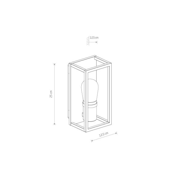 Applique extérieure Gris IP54 E14 Verre Aluminium Moderne
