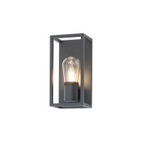 Applique ext&eacute;rieure Gris IP54 E14 Verre Aluminium...