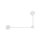 Applique murale 2 flammes Blanc GX53 Métal Moderne indirect
