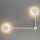 Applique murale 2 flammes Blanc GX53 Métal Moderne indirect