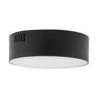 Plafonnier LED noir 3000 K blanc chaud faible...