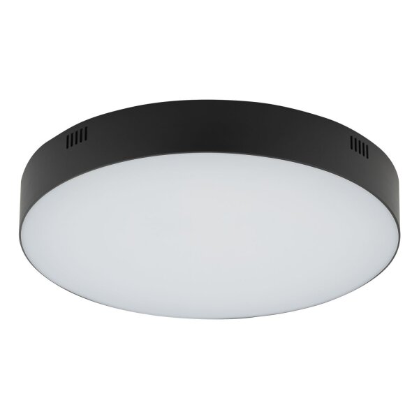 Plafonnier LED Noir Ø 30 cm 3000 K 4300 lm intérieur
