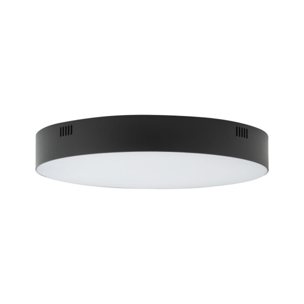Plafonnier LED Noir Ø 30 cm 3000 K 4300 lm intérieur