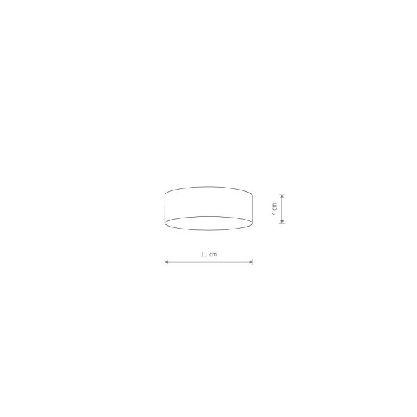 Plafonnier LED petit Ø 11 cm Blanc 4000 K 1600 lm Moderne