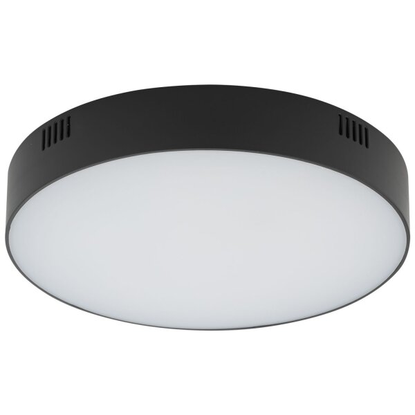 Plafonnier LED Noir Ø 21 cm 4000 K 3000 lm Moderne