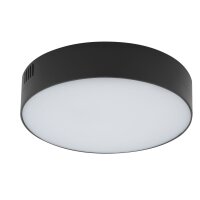 Plafonnier LED rond Ø 16 cm Noir 4000 K 1800 lm MODRA