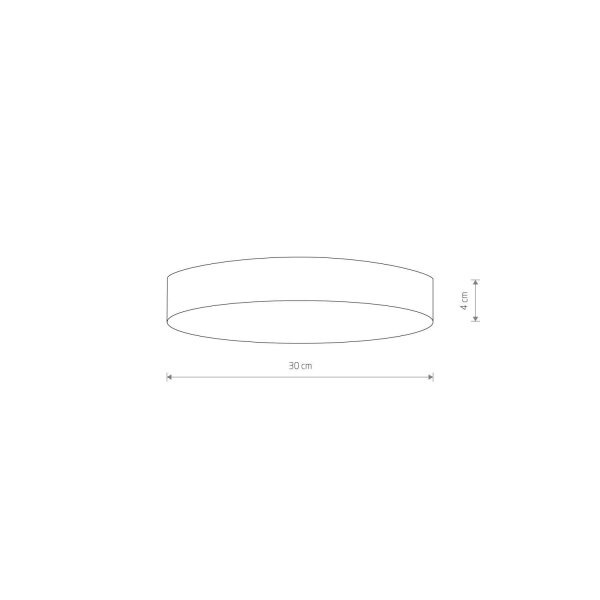 Plafonnier LED Noir 4000 K 4500 lm Ø 30 cm rond Moderne