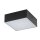 LED Plafonnier noir 3000 K L : 11 cm petit carré