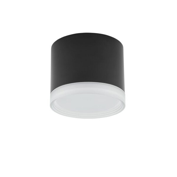 Petit spot de plafond Noir GX53 Ø 8,5 cm Aluminium Moderne
