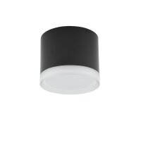 Petit spot de plafond Noir GX53 Ø 8,5 cm Aluminium...