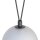 Lampe à suspendre 4 flammes G9 noir blanc réglable Abat-jour sphérique