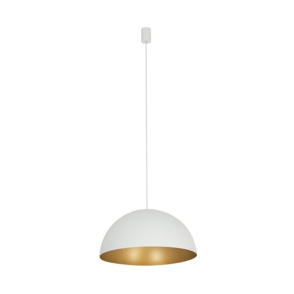Lampe à suspendre en blanc or mat Ø 50 cm pour 4x GX53