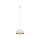 Suspension réglable ronde Ø 33 cm blanc or GX53 métal
