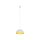 Suspension réglable ronde Ø 33 cm blanc or GX53 métal