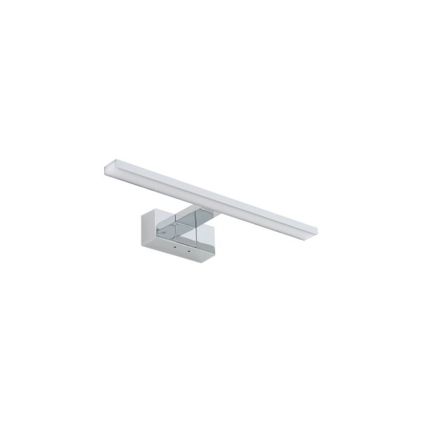 Lampe à miroir LED chrome IP44 3000 K 600 lm aluminium