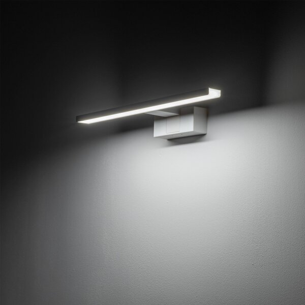 Lampe LED pour miroir blanc neutre 4000 K 650 lm IP44 blanc