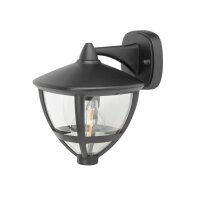 Applique murale extérieure IP44 E27 noir H : 23 cm...