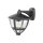 Applique murale extérieure IP44 E27 noir H : 23 cm décoratif