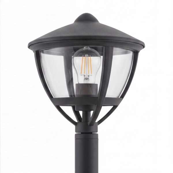 Lampe dextérieur IP44 Noir E27 200 cm Aluminium Moderne