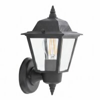 Applique murale extérieure IP44 noir E27 H : 26 cm...