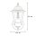 Applique murale extérieure IP44 noir E27 H : 26 cm Rustique