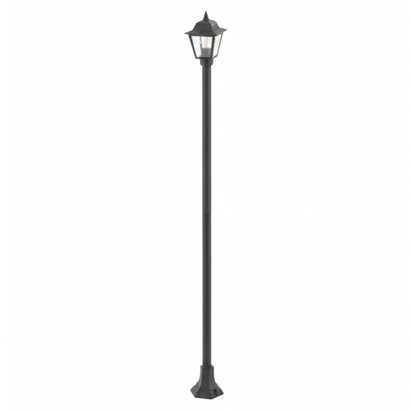 Lampe dallée 200 cm Noir Aluminium Rustique IP44 E27