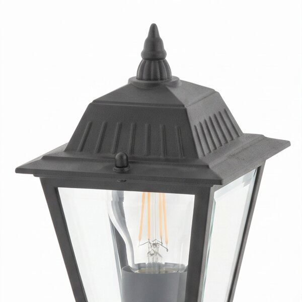 Lampe dallée 200 cm Noir Aluminium Rustique IP44 E27