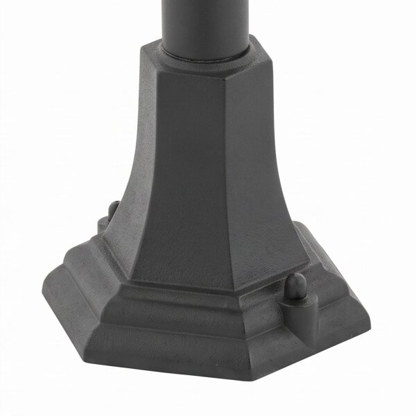 Lampe dallée 200 cm Noir Aluminium Rustique IP44 E27