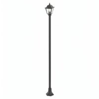 Lampe dallée 200 cm Noir Aluminium Rustique IP44 E27