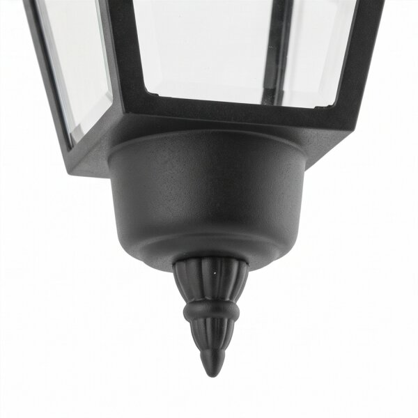 Lampe à suspendre extérieure Noir IP44 E27 Aluminium Rustique