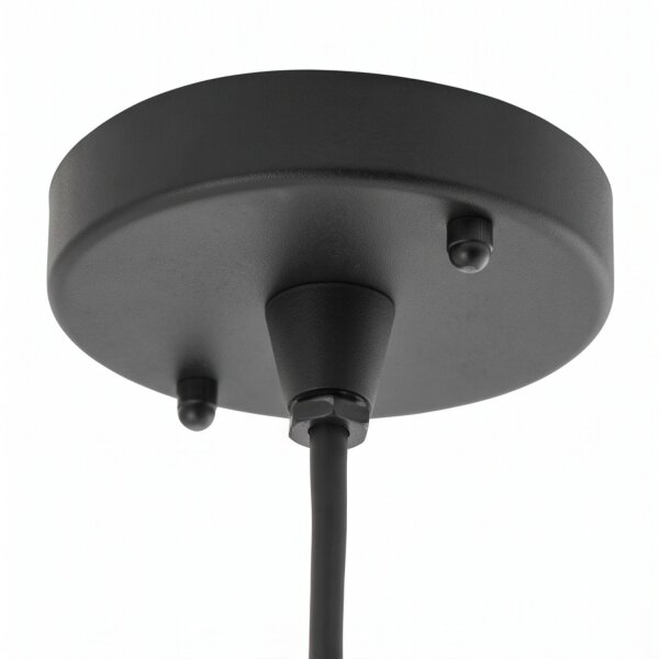 Lampe à suspendre extérieure Noir IP44 E27 Aluminium Rustique