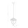 Lampe à suspendre extérieure Noir IP44 E27 Aluminium Rustique