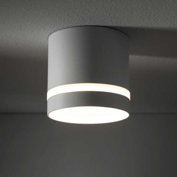 Plafonnier GX53 Ø 8,5 cm Blanc Aluminium Petit spot