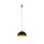 Suspension Ø 33 cm E27 en noir or mat