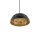 Suspension Ø 33 cm E27 en noir or mat