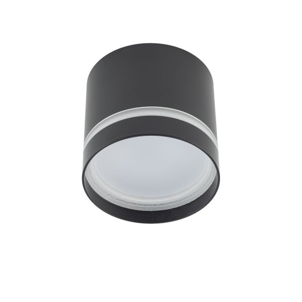 Spot plafond noir GX53 Ø 8,5 cm rond H : 8,3 cm petit métal