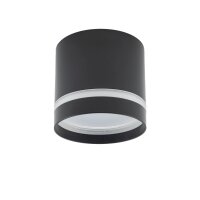 Spot plafond noir GX53 Ø 8,5 cm rond H : 8,3 cm...