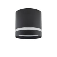 Spot plafond noir GX53 Ø 8,5 cm rond H : 8,3 cm...