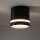 Spot plafond noir GX53 Ø 8,5 cm rond H : 8,3 cm petit métal