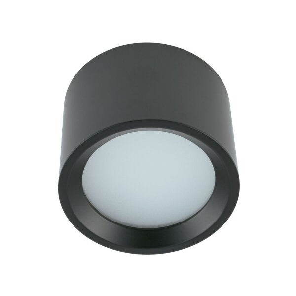 Lampe de salle de bain plafond IP54 GX53 Ø 8,5 cm petit noir