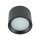 Lampe de salle de bain plafond IP54 GX53 Ø 8,5 cm petit noir