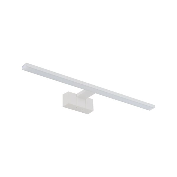 Lampe à miroir LED IP44 blanche aluminium 3000 K 900 lm