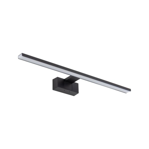 Lampe à miroir LED noire IP44 3000 K 850 lm aluminium