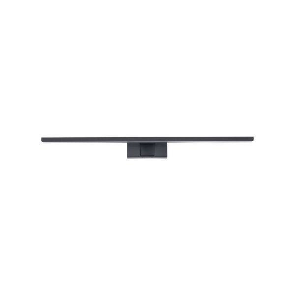 Lampe à miroir LED noire IP44 3000 K 850 lm aluminium