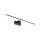 Lampe à miroir LED noire IP44 3000 K 850 lm aluminium