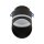 Spot encastré GX53 Noir H : 12 cm Aluminium Moderne