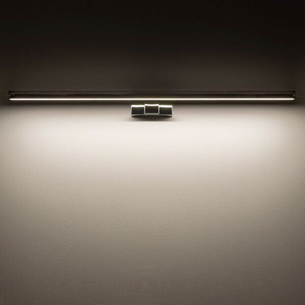 Lampe à miroir LED IP44 chrome 3000 K 1100 lm aluminium