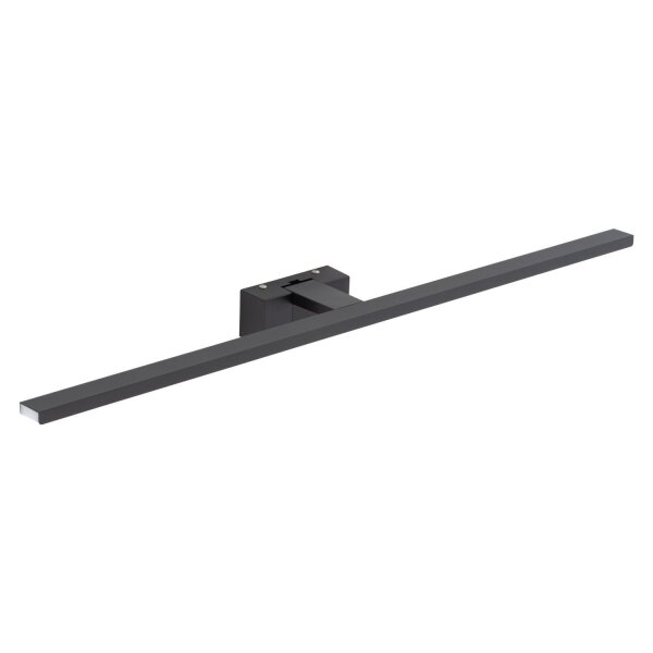 Lampe LED pour miroir IP44 noire 3000 K 1050 lm blanc chaud