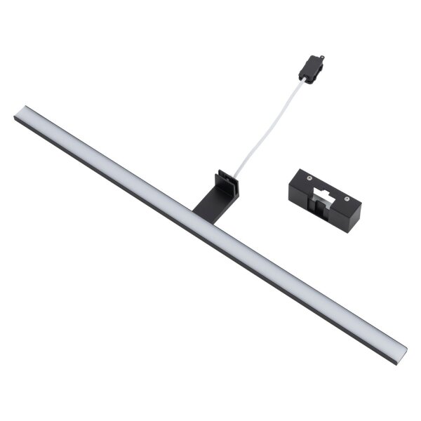 Lampe LED pour miroir IP44 noire 3000 K 1050 lm blanc chaud